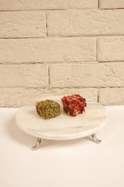 Renkli Lokum Parçaları Yakın plan