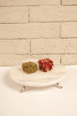 Renkli Lokum Parçaları Yakın plan