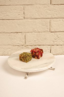 Renkli Lokum Parçaları Yakın plan