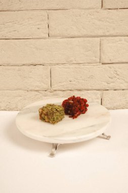 Renkli Lokum Parçaları Yakın plan