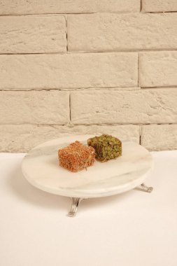 Renkli Lokum Parçaları Yakın plan