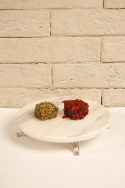 Renkli Lokum Parçaları Yakın plan