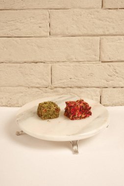 Renkli Lokum Parçaları Yakın plan