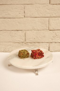 Renkli Lokum Parçaları Yakın plan