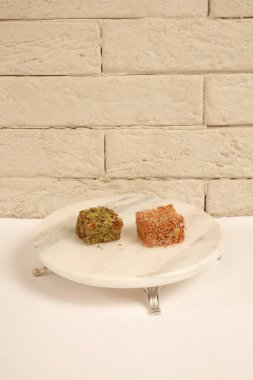 Renkli Lokum Parçaları Yakın plan