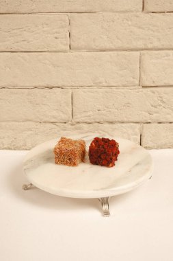 Renkli Lokum Parçaları Yakın plan