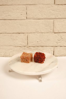 Renkli Lokum Parçaları Yakın plan