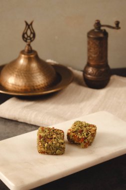 Renkli Lokum Parçaları Yakın plan