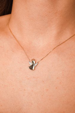 Parlak Elmas Kolyeler ve Altın Mücevherler