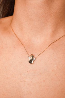 Parlak Elmas Kolyeler ve Altın Mücevherler