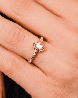 Şık ve Zarif Altın Elmas Mücevherler