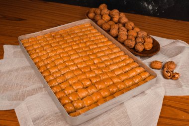 Lezzetli Tatlı Pistachio Baklava