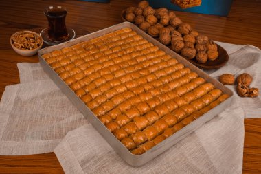 Lezzetli Tatlı Pistachio Baklava