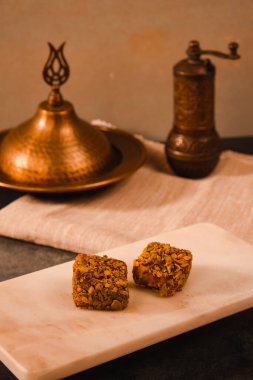 Renkli Lokum Parçaları Yakın plan