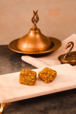 Renkli Lokum Parçaları Yakın plan