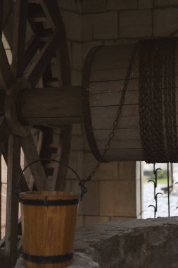 Ortaçağ ahşap fıçısı.