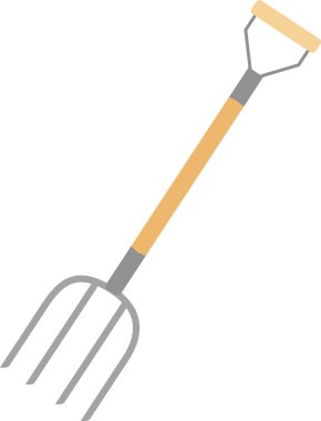 Bahçe işleri için yabanın vektör çizimi. Beyaz arkaplanda izole edilmiş bahçe çatalı