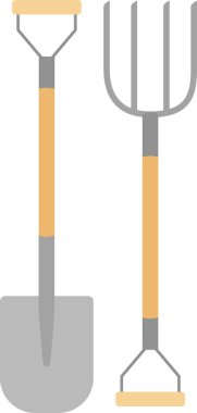 Tırmık ve kürek. Bahçe aletleri seti