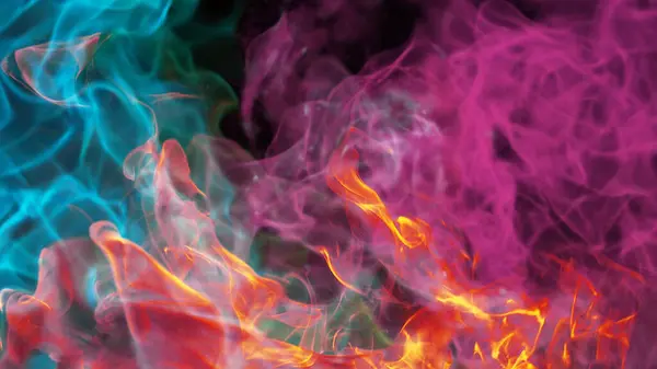 Çok renkli Soyut ve Neon Arkaplan Tasarımı