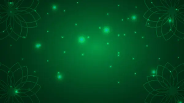 Ramazan arkaplanlı yeşil temalı çiçek