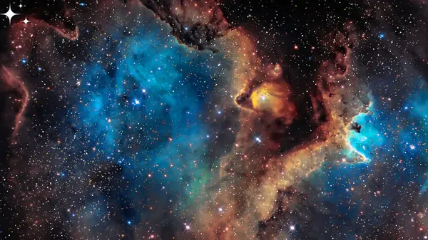 Çok Renkli Güzel Resim Galaksisi Stili Masaüstü Duvar Kağıdı