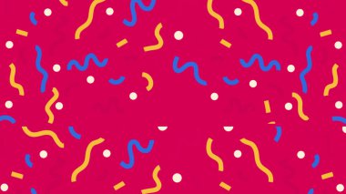 Pembe Parti Kutlaması Sanal Arkaplan