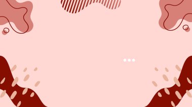 Beyaz minimalist yakınlaştırma arka planında koyu kahverengi boyalı tasarım