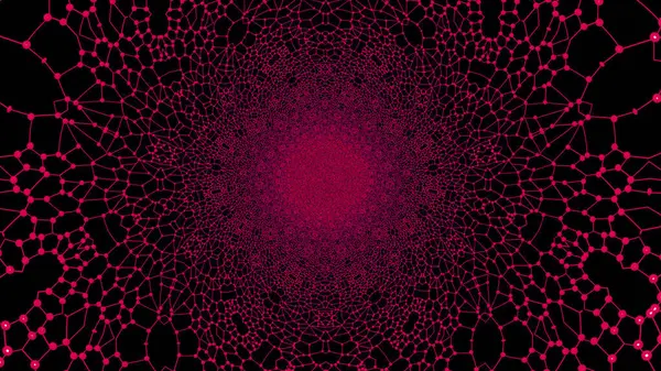 Basit siyah arkaplanda 3D pembe ağ tasarımı