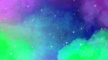 Çoklu duman rengi arkaplan tasarımında beyaz yıldızlar