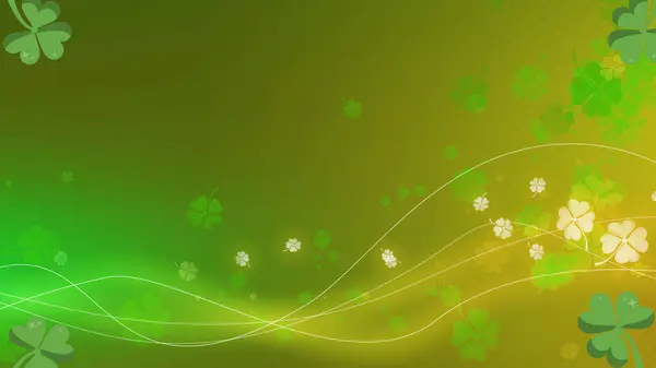 Kahverengi ve yeşil doymuş arkaplan tasarımında yeşil renk yaprakları