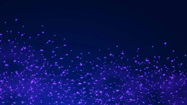 Parlak mor renk havai fişek parçacıkları arkaplan tasarımı