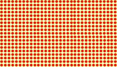 Sarı gölgeli kırmızı noktalar beyaz arkaplan tasarımı