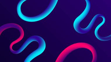 Akışkan akış mavi arkaplan tasarımı ile gradyanı şekillendirir