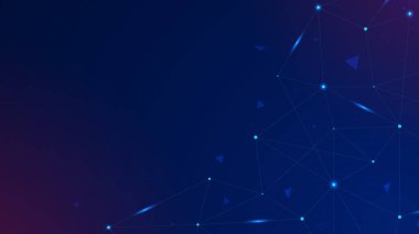 Soyut bağlantı çizgileri geleceksel arkaplan tasarımı