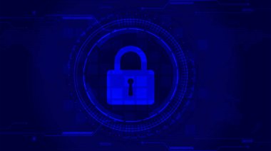 Soyut siber güvenlik arka plan tasarımı