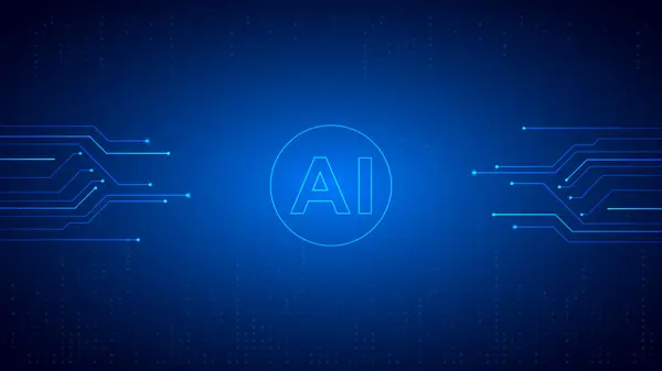 Yapay zeka dijital çizgileri arkaplan tasarımı