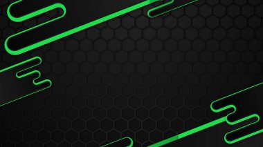 modern siyah ve yeşil oyun arkaplan tasarımı