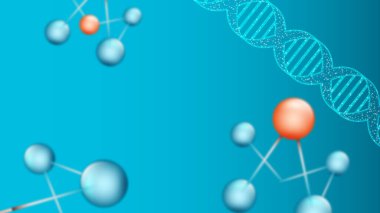 soyut DNA blokları ve elementler bilim arkaplan tasarımı