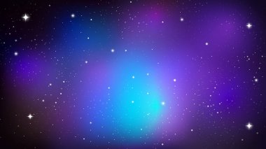 Soyut gece gökyüzü astrolojisi bilimsel arkaplan tasarımı