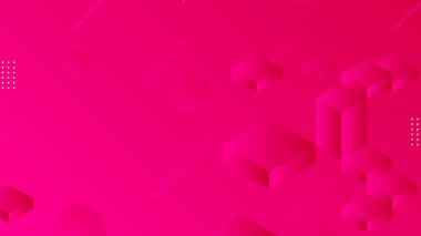 Soyut pembe geometrik şekiller arkaplan tasarımı