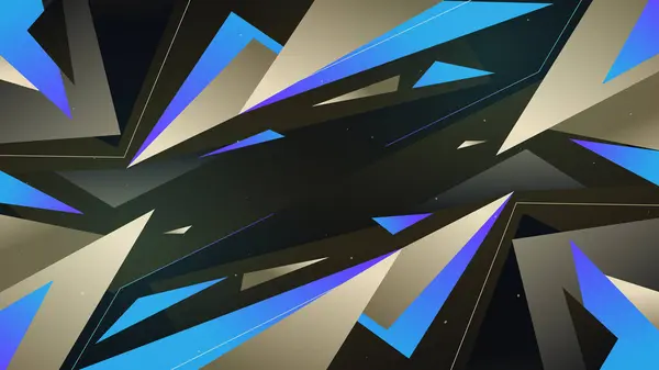 soyut mavi 3D şekilli arkaplan tasarımı