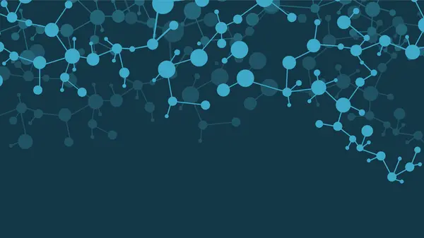 Soyut kimyasal moleküller yapılar dijital bilim arkaplan tasarımını birleştiriyor