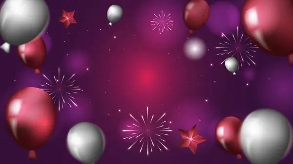 Yeni yıl partisi kırmızı gradyan arka plan tasarımı