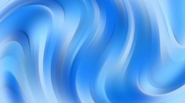 Soyut açık mavi ve gök mavisi gradyan dalgalar arkaplan canlandırma videosu