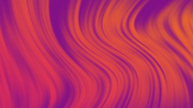  Turuncu ve mor dalgalar hareket grafiği soyut arkaplan canlandırma videosu