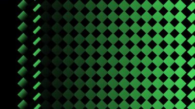 Siyah ve Yeşil Geometrik desenli animasyon video arkaplan hareketi grafiği