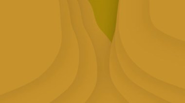 Koyu sarı katlama sanatı şekillendirir arkaplan canlandırma video hareketi grafiği