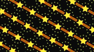 Noktalı soyut dönen yıldız deseni canlandırılmış arkaplan hareketi grafiği