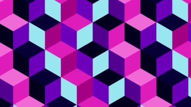 Çoklu renk kutusu şekilleri 2d desen hareketli grafik arkaplan canlandırmalı video