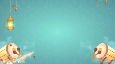 Soyut İslami olay duyurusu arka plan animasyon video hareketi grafiği